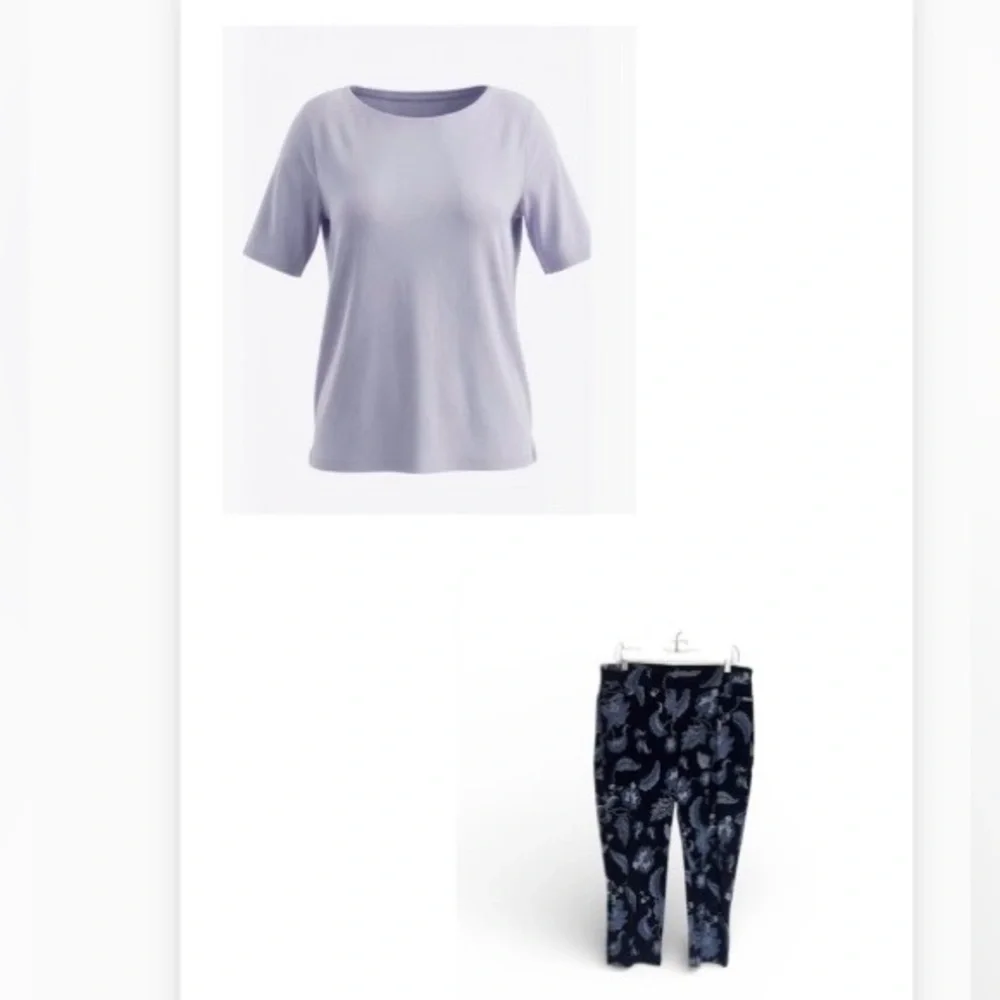 Chicos tee and crops bundle - Picture 3 of 9